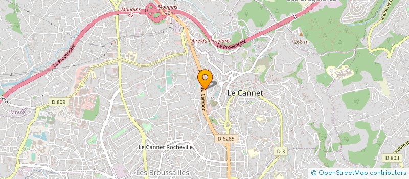 localisation de l'entreprise STE ID INFORMATIQUE DEVELOPPEMENT à LE CANNET