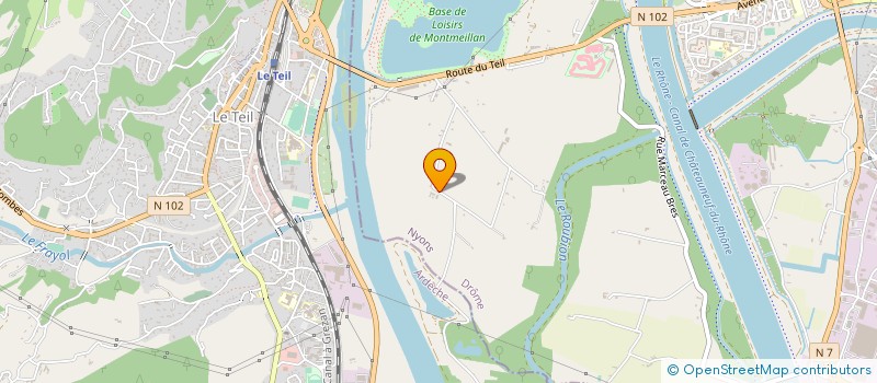 localisation de l'entreprise STE IMM DU PELICAN à MONTELIMAR