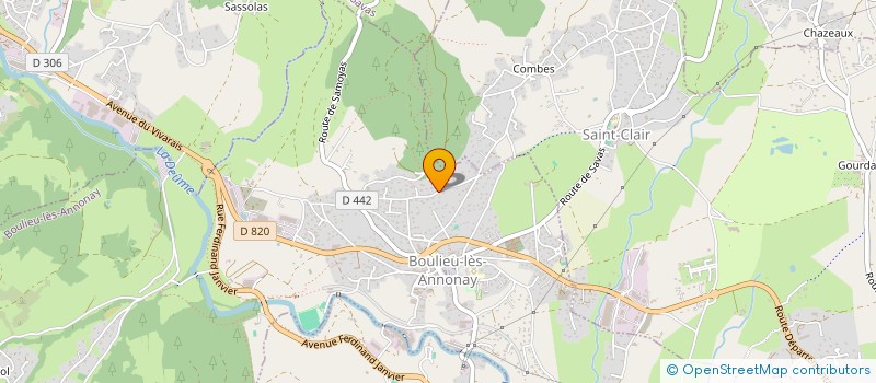 localisation de l'entreprise STE IMMO  BOULIEU-LES-ANNONAY