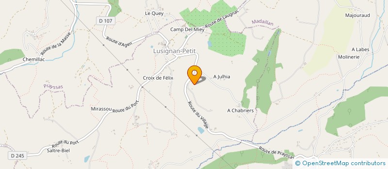 localisation de l'entreprise STE IMMO.VIAU  LUSIGNAN-PETIT