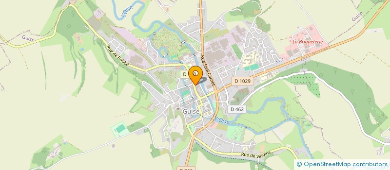 localisation de l'entreprise STE IMMOB RUE DES PRES AILE DROITE à GUISE