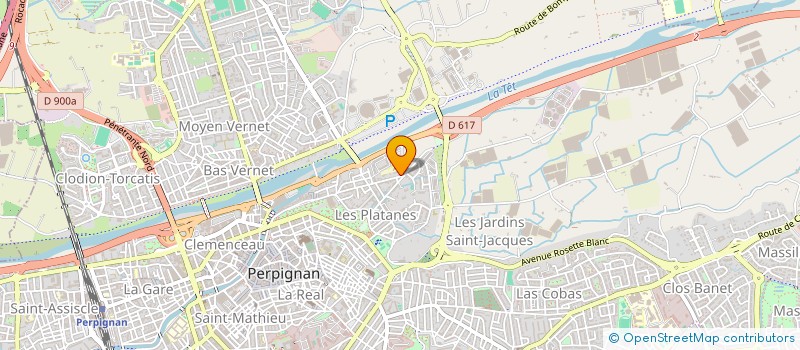 localisation de l'entreprise STE IMMOBILIERE AZUR CLEMENCEAU  PERPIGNAN