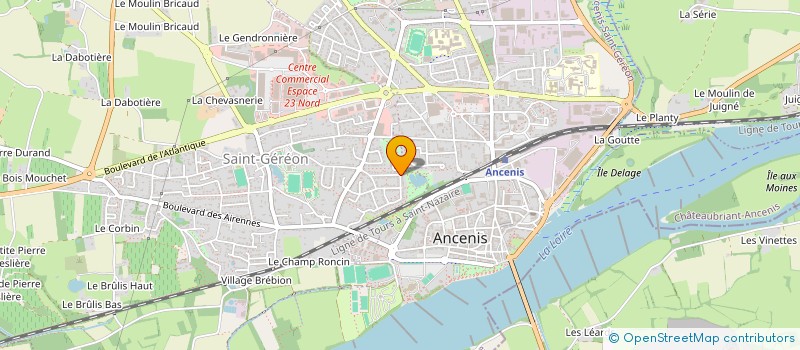 localisation de l'entreprise STE IMMOBILIERE CARREFOUR FRANCIS ROBERT  ANCENIS-SAINT-GEREON
