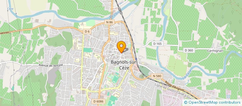 localisation de l'entreprise STE IMMOBILIERE ET FINANCIERE D ORSAN  BAGNOLS-SUR-CEZE