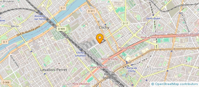 localisation de l'entreprise STE IMMOBILIERE TOULOUSE ENTREPOT à CLICHY