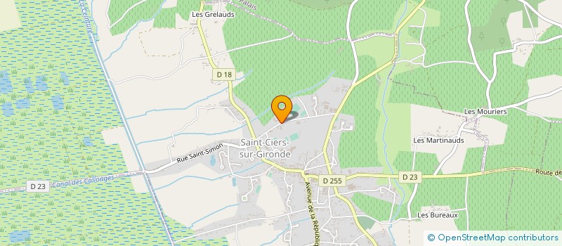 localisation de l'entreprise STE IND. D'ETUDE ET TRAVAUX ELECTRIQUES à SAINT-CIERS-SUR-GIRONDE