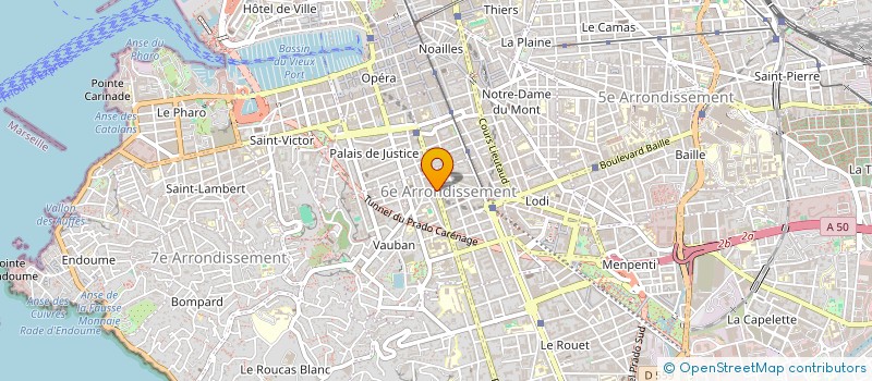 localisation de l'entreprise STE INDUS ET COMMERC D J M à MARSEILLE