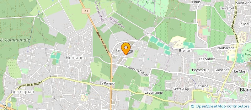 localisation de l'entreprise STE INDUST METALLURGIE ETUDES CONCEPTION à LE TAILLAN-MEDOC
