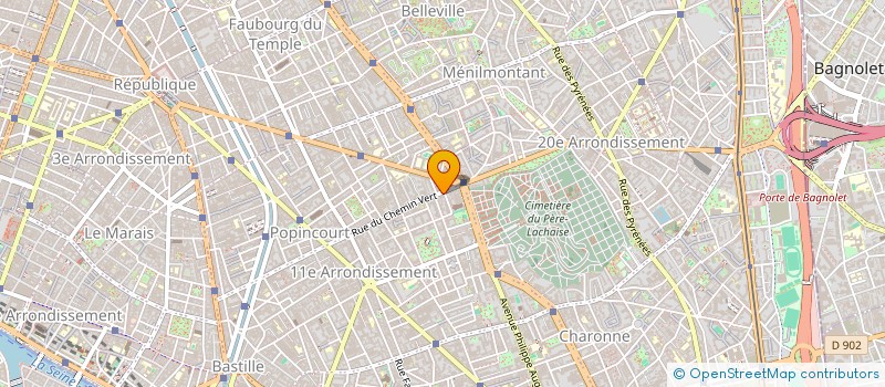 localisation de l'entreprise STE INTER MULTI PROTEC ANIMAUX COMPAGNIE à PARIS