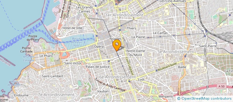 localisation de l'entreprise STE INVESTISS IMMOB LITTORAL à MARSEILLE