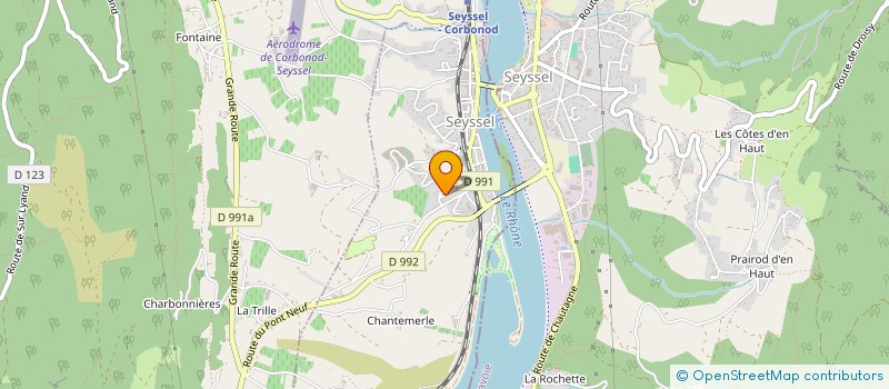 localisation de l'entreprise STE INVESTISSEMENT LA GLAPPAZ  SEYSSEL