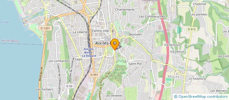 localisation de l'entreprise STE INVESTISSEMENTS HOTELIERS à AIX-LES-BAINS