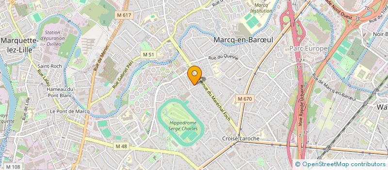 localisation de l'entreprise STE ISABELLE à MARCQ-EN-BARŒUL