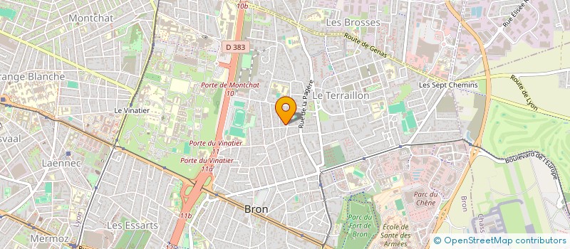 localisation de l'entreprise STE J A R R  BRON