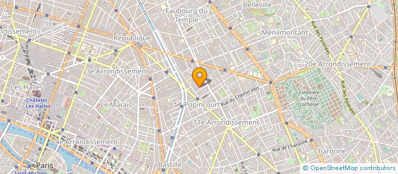 localisation de l'entreprise STE J ET V  PARIS