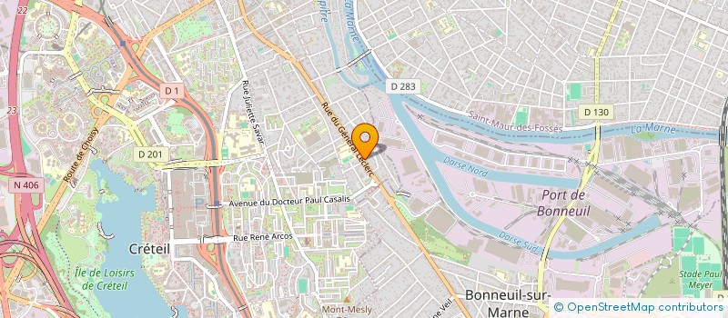 localisation de l'entreprise STE JA  CRETEIL