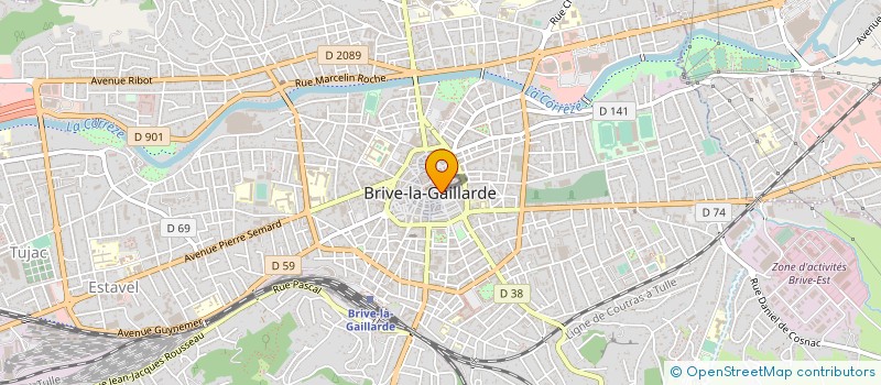 localisation de l'entreprise STE KALYS  BRIVE-LA-GAILLARDE