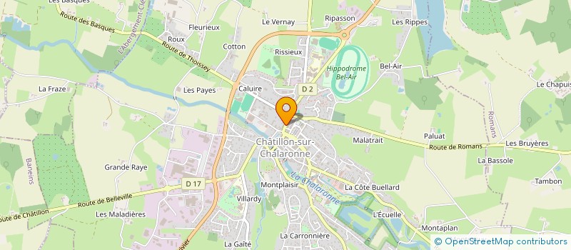 localisation de l'entreprise STE KLYMTE  CHATILLON-SUR-CHALARONNE
