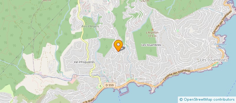 localisation de l'entreprise STE LA CAILLE MONTAGNE NOIRE  ROQUEBRUNE-SUR-ARGENS