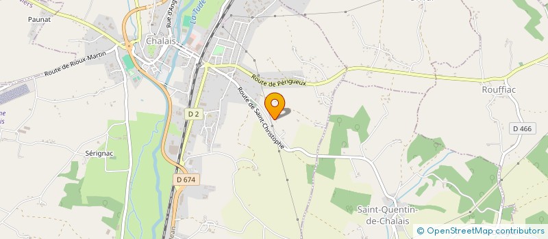localisation de l'entreprise STE LA FRATERNELLE MUSIQUE à CHALAIS