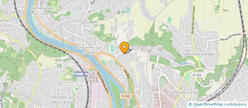localisation de l'entreprise STE LA POTINIERE à FONTAINES-SUR-SAONE