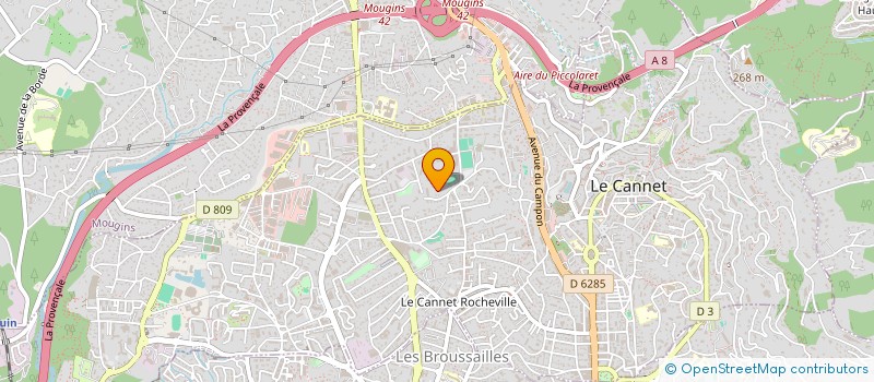localisation de l'entreprise STE LA ROCHEVILLOISE CONSTRUCTION à LE CANNET