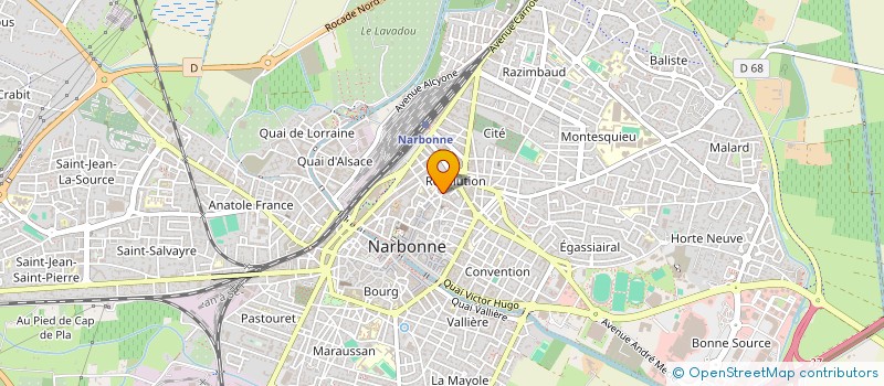 localisation de l'entreprise STE LANGUEDOC DIFFU PARTICULIE IMMO SERV à NARBONNE