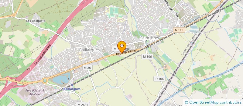 localisation de l'entreprise STE LANGUEDOCIENNE DE POLYESTERS à BAILLARGUES