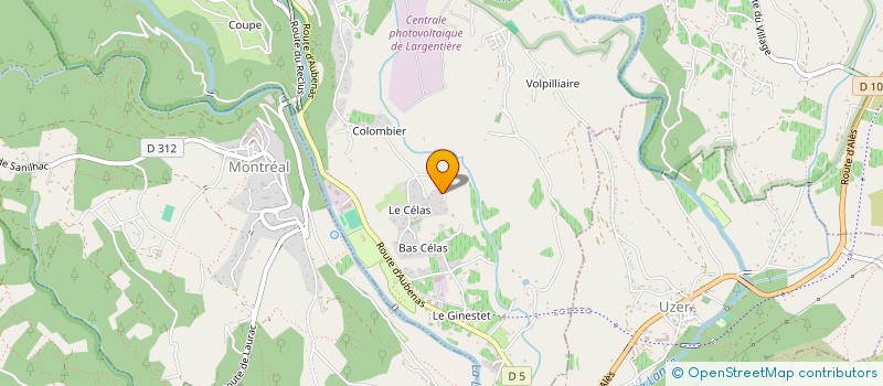 localisation de l'entreprise STE LEMACO  LARGENTIERE