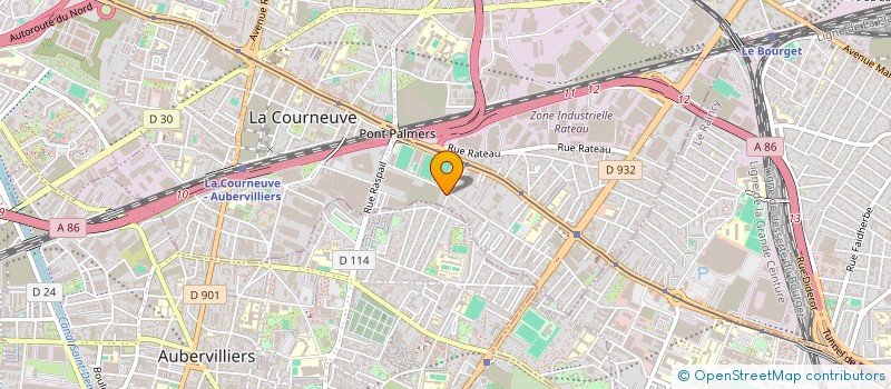 localisation de l'entreprise STE LIN à LA COURNEUVE