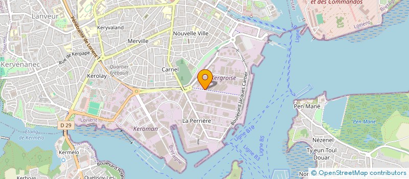 localisation de l'entreprise STE LOCATION PERSONNEL MATERIEL à LORIENT