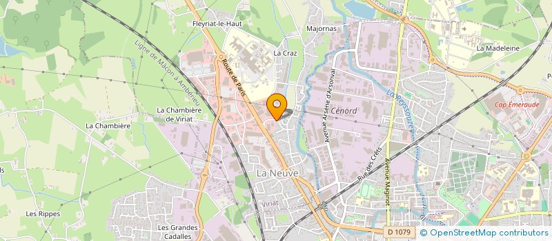 localisation de l'entreprise STE-LY MENUISERIES à VIRIAT