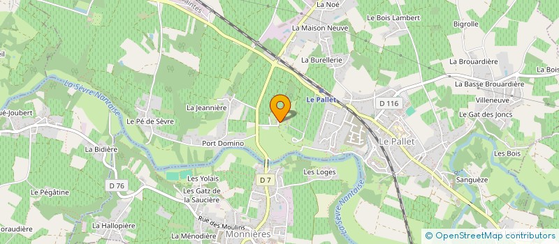 localisation de l'entreprise STE MAMIEVE à LE PALLET