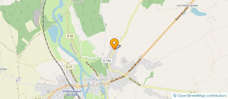localisation de l'entreprise STE MARCEL GROSBOIS à CHATEAUNEUF-SUR-CHER