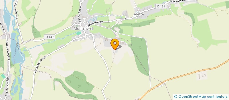 localisation de l'entreprise STE MARGO  MONTCAVREL