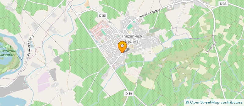 localisation de l'entreprise STE MARIE DE LA MISERICORDE  THEZAN-LES-BEZIERS