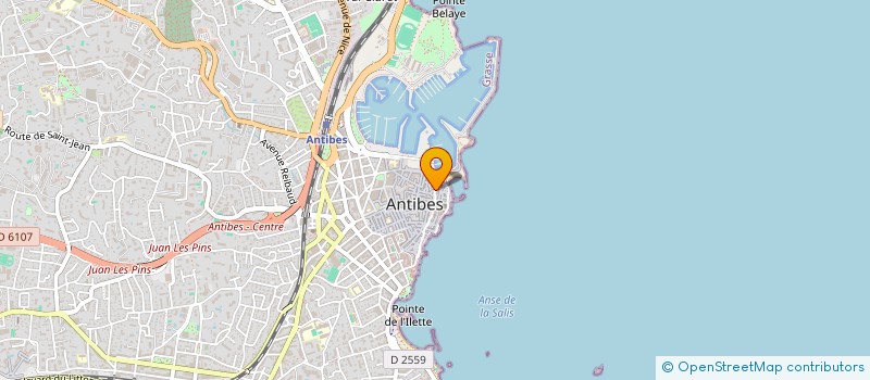 localisation de l'entreprise STE MARINE à ANTIBES