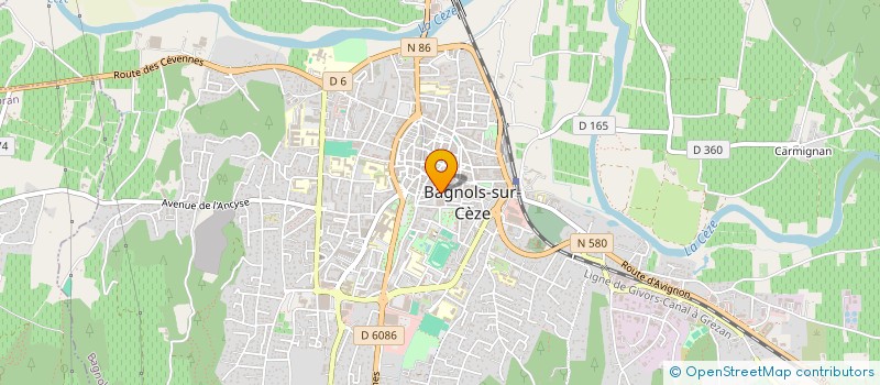 localisation de l'entreprise STE MARION BIEL  BAGNOLS-SUR-CEZE