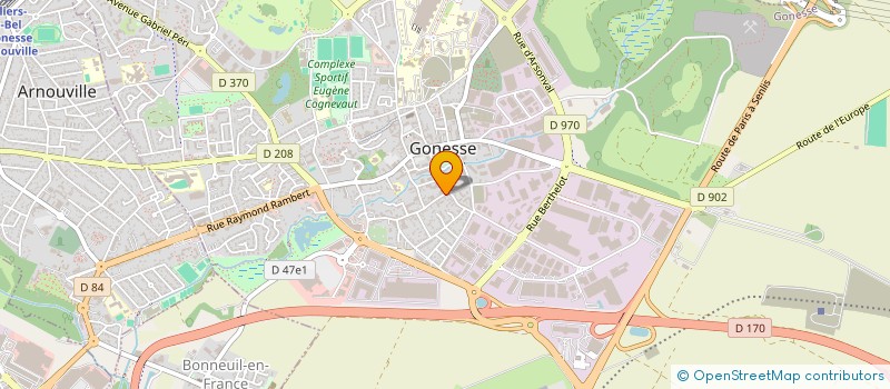 localisation de l'entreprise STE MARQUES & SPORTS à GONESSE