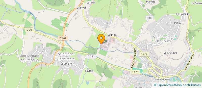 localisation de l'entreprise STE MATERIELS TRAVAUX EXPLOSIFS à SAINT-LAURENT-LES-TOURS