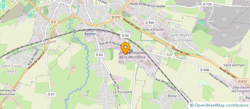 localisation de l'entreprise STE MAUDUIT à BAYEUX