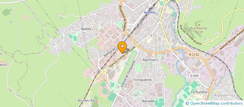 localisation de l'entreprise STE MEALLET MARIE ET MAURICE à AURILLAC