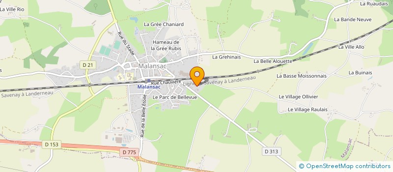 localisation de l'entreprise STE MECANIQUE DE LANVAUX SMPL à ROCHEFORT-EN-TERRE