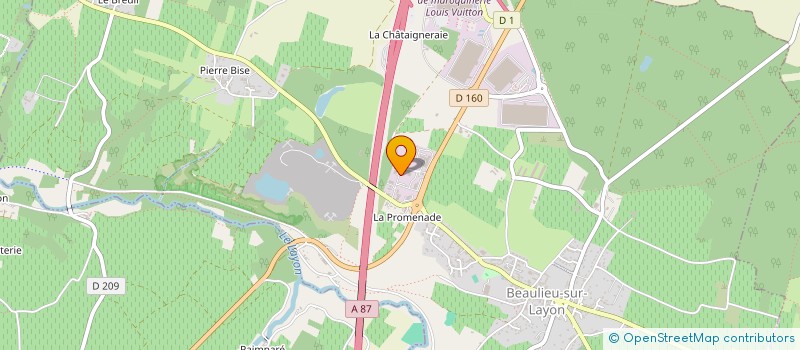 localisation de l'entreprise STE MEDICALE DE LA PROMENADE  BEAULIEU-SUR-LAYON