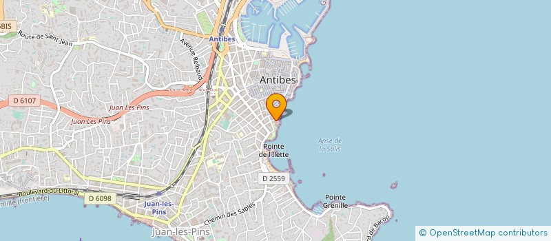 localisation de l'entreprise STE MEDITERRANEE RESTAURATION à ANTIBES