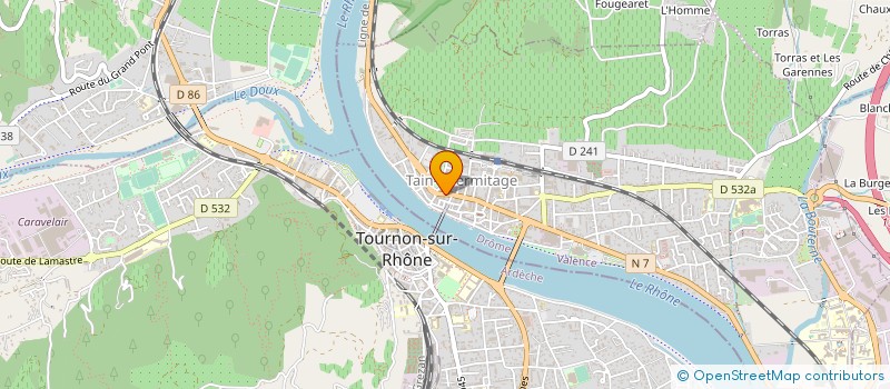 localisation de l'entreprise STE MENUISERIE VERNET  TAIN-L'HERMITAGE