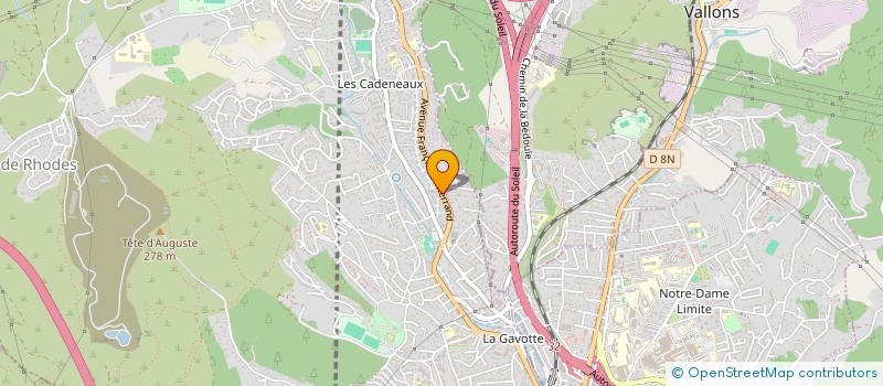 localisation de l'entreprise STE MERIDIONALE AUTO CADENEAUX à LES PENNES MIRABEAU