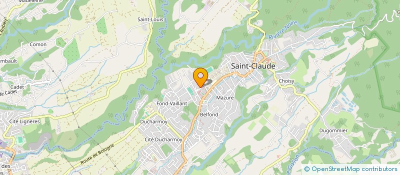 localisation de l'entreprise STE MODERNE DE BATIMENTS ET TRAVAUX à SAINT-CLAUDE