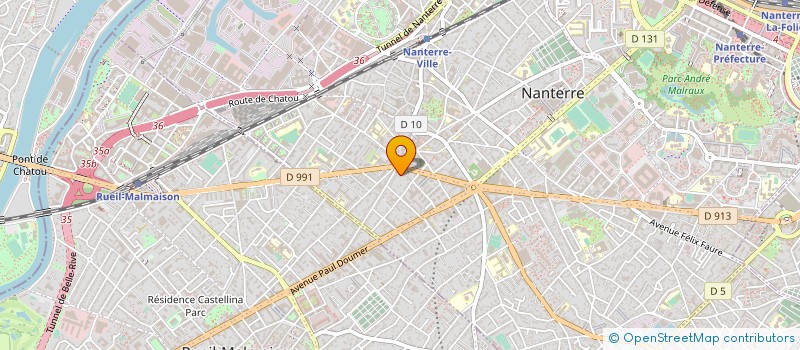 localisation de l'entreprise STE MODERNE DE GARAGE AUTOMOBILES à NANTERRE