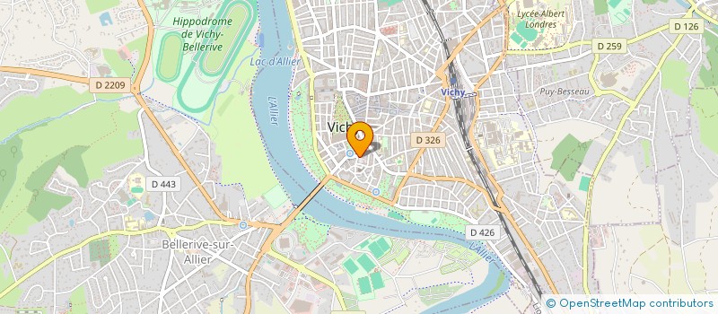 localisation de l'entreprise STE MOINET VICHY SANTE à VICHY